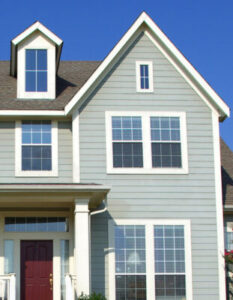 House exterior with white trim